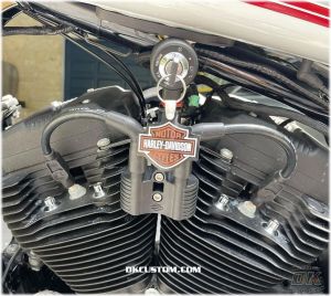 07-Up Coil and Ignition (key) Relocation DK Custom Harley-Davidson wire tuck better air flow runs cooler M-8 Milwaukee-Eight Softail Twin Cam Sportster Roadster Dyna Touring Trike Freewheeler 72 48 Big Twin Evo Nightster