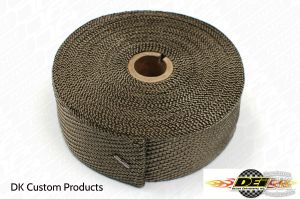 DK Custom Titanium Exhaust Wrap DEI Reduced Heat Improved Performance Sportster - Evo - Twin Cam Harley Old School