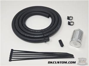 GEN II EBS W/ Catch Can Discrete Head Breather System Touring Softail Dyna DK Custom Harley Davidson High Flow EBS Outlaw M-8 Milwaukee-Eight Stage I Trike Tri Glide Freewheeler Big Twin Evo