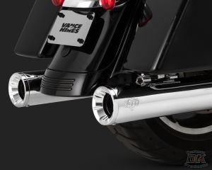 V&H Eliminator 400 Slip-ons for Harley Milwaukee-Eight Touring - Chrome Vance & Hines
