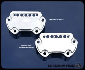 DK Custom Harley-Davidson Sportster Dyna Handlebar Top Clamp Indicator Lights Speedometer Relocation