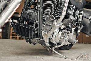 Fan Assisted LowMount Oil Cooler System for Harley Dyna Models Harley-Davidson Motorcycles DK Custom High Flow Performance Dyna Cooler Running Motor Jagg HD 10 row Black 
