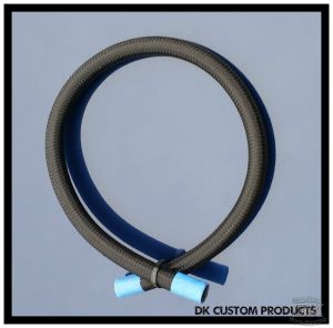 Black Fiber Braided Hose for External Breathers DK Custom Products Harley Davidson Premium Discrete Oil cooler Roadster high flow M-8 milwaukee-eight softail twin cam dyna 72 48 Big twin evo nightster iron