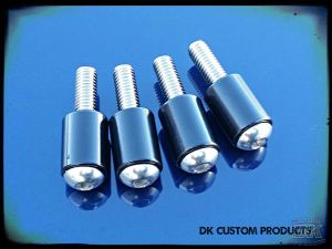 DK Custom 1" Spacer Kit for Stealth Highway Peg Mounting Kit Harley Davidson Sportster Dyna Passenger Comfort foot peg extensions Leg Room Clearance
