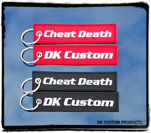 Harley DK Custom Key Tag Chain Ring Remove Before Flight Cheat Death Gift