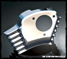 Chrome Cover  Black for Throttle By Wire TBW Servo Motor Harley Davidson DK Custom Outlaw Air Cleaners fit 2008 - up Touring models Dyna Softail Trike Freewheeler Tri Glide The front of the cover is vented, as well as the rear, allowing good airflow acros