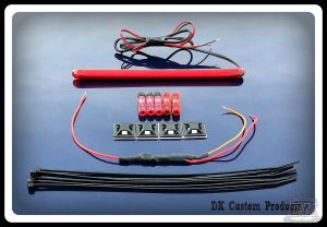 DK Custom 50 LED Run Brake Light Strip License Plate Relocation Harley-Davidson Sportster Dyna Softail