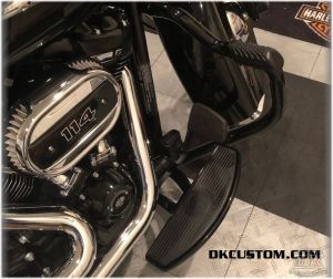 DK Custom Harley Floorboard Extension M8 Softail Heritage Deluxe Reduce felt Heat VTwin Goodies Kuryakyn