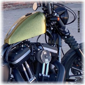 DK Custom Products Streamliner Bullet Turn Signals Running Lights Sano Black Chrome SEE & BE SEEN