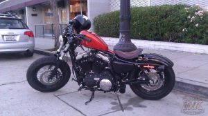 DK Custom Slam Your Ride!  BEEFY Struts Sportster Dyna Nightster Iron 48 Lowering Kit Harley Davidson Rigid