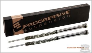 DK Custom Front Suspension - Progressive Monotube Fork Cartridge System- Harley Sportster, Dyna & Softail More Comfortable Ride suspension