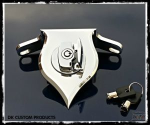 07-Up Polished DLX Billet Coil Relocation w/ Barrel Key Ignition