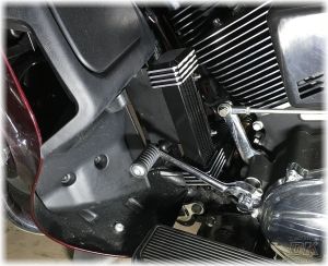 DK Custom Oil Filter Relocation / Oil Cooler Combo PKG For HarleyTrikes DK Custom High Flow Performance Sportster Dyna Softail Touring Trike Freewheeler Big Twin Evo Milwaukee Eight Cooler Running Motor easy oil changes no mess complete Jagg HD