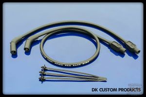 409 PRO RACE Black Spark Plug Wires - Touring/Trike Models High Performance Maximum Fire Power Silicone ECM Dyna Softail Trike Freewheeler