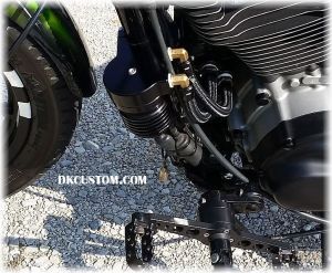 CnC Oil Filter Relocation Kit Harley Davidson DK Custom Sportster Dyna Softail Cooler Running Motor easy oil changes