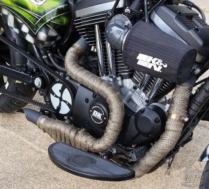 DK Custom Chrome Black Floorboards Mid or Forward Mount Sportster Dyna Softail Harley-Davidson forward or mid controls Fold Up Chrome
