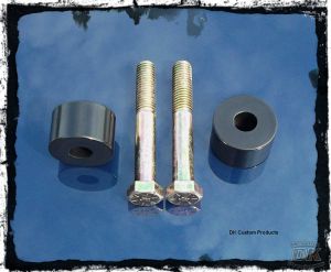 DK Custom Handlebar Riser Extensions Fat Risers Harley Dyna Softail Spostster