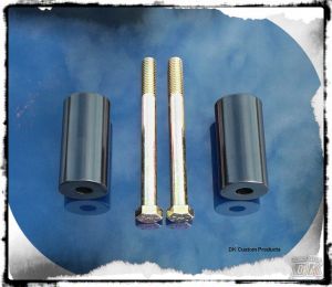 DK Custom Handlebar Riser Extensions Fat Risers Harley Dyna Softail