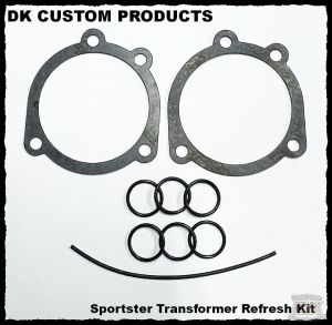 Harley Davidson Transformer External Breather System Sportster & Big Twin Evo DK Custom Outlaw air cleaner EBS Roadster high flow M-8 milwaukee-eight softail twin cam dyna 72 48 Big twin evo nighster iron catch Can Refresh Kit