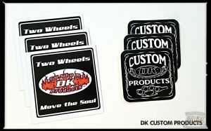 DK Custom Two Wheels Move The Soul  Knuckle Stickers