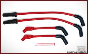 DK Custom 409 PRO RACE Spark Plug Wires - Ready to Install Taylor High Performance Maximum Fire Power Silicone ECM M8 Milwaukee Eight Harley Davidson