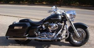 DK Custom 1" Lowering Kit 02-Up for Harley-Davidson Touring Models Billet Aluminum Lowering Blocks Made in The USA Anodized Black Chrome
