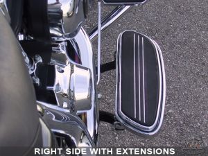 DK Custom Harley Floorboard Extension Touring Bagger Street Glide Ultra Reduce felt Heat