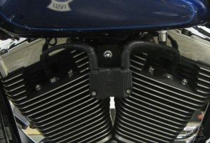 Harley-Davidson 2007-Up Touring Coil Relocation Kit Plug-N-Play DK Custom Harley-Davidson EFI BETTER LOOK ~ BETTER AIR-FLOW Black POWDER COAT Finish