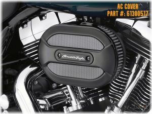 Cover Prepped for Ventilator for DK Custom Outlaw 828 Intake Stage I Air Cleaner