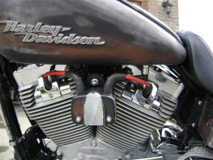 Harley-Davidson Dyna Coil Relocation Kit - DIY DK Custom Twin Cam FITS DYNA'S 1999-UP BETTER LOOK ~ BETTER AIR-FLOW Black POWDER COAT Finish