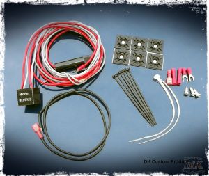 Air Horn Wiring Kit for Wolo Bad Boy Horns w/ wiring blocks DK Custom Harley Davidson Sportster Dyna Softail Touring Trike Freewheeler 12 volt