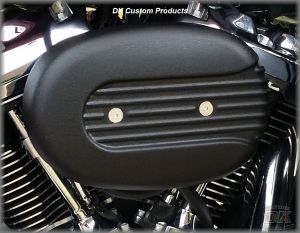 Wrinkle Black DK Custom Harley External Breather System EBS Performance Speed Fin Stage I air cleaner Outlaw 828
