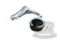 Chrome Passenger Cup - Drink Holder For Harley Touring Models DK Custom Harley Davidson Kuryakyn