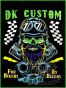 DK CUSTOM A4 100% MOISTURE-WICKING POLYESTER GRAPHIC T-SHIRT FOR BIKERS BY BIKERS