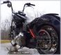 High Tight License Plate Relocation Kit Harley-Davidson Sportster Dyna DK Custom LED Light