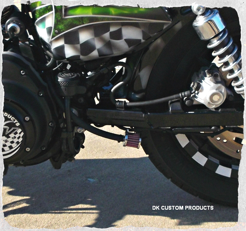 Premium Discrete Breather System Harley Sportster & Big Twin Evo