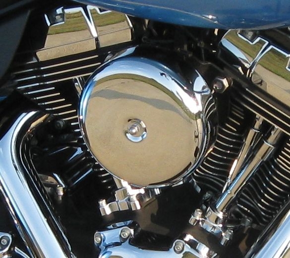 Smooth Chrome Bobber Cover for DK Custom Outlaw Air Cleaner 