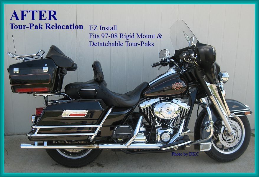 Relocation kit for Tour-Pak Harley Baggers 97-08 ...More Details