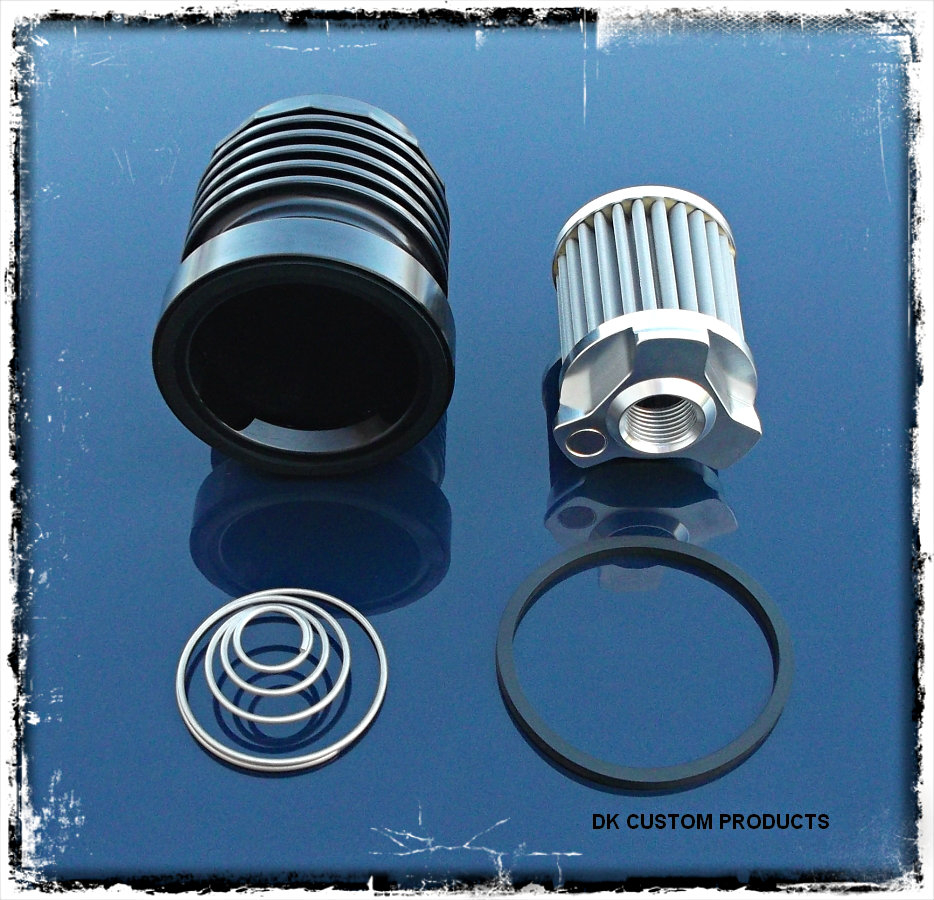 OUTLAW High Performance Cleanable Oil Filter in Anodized Black 