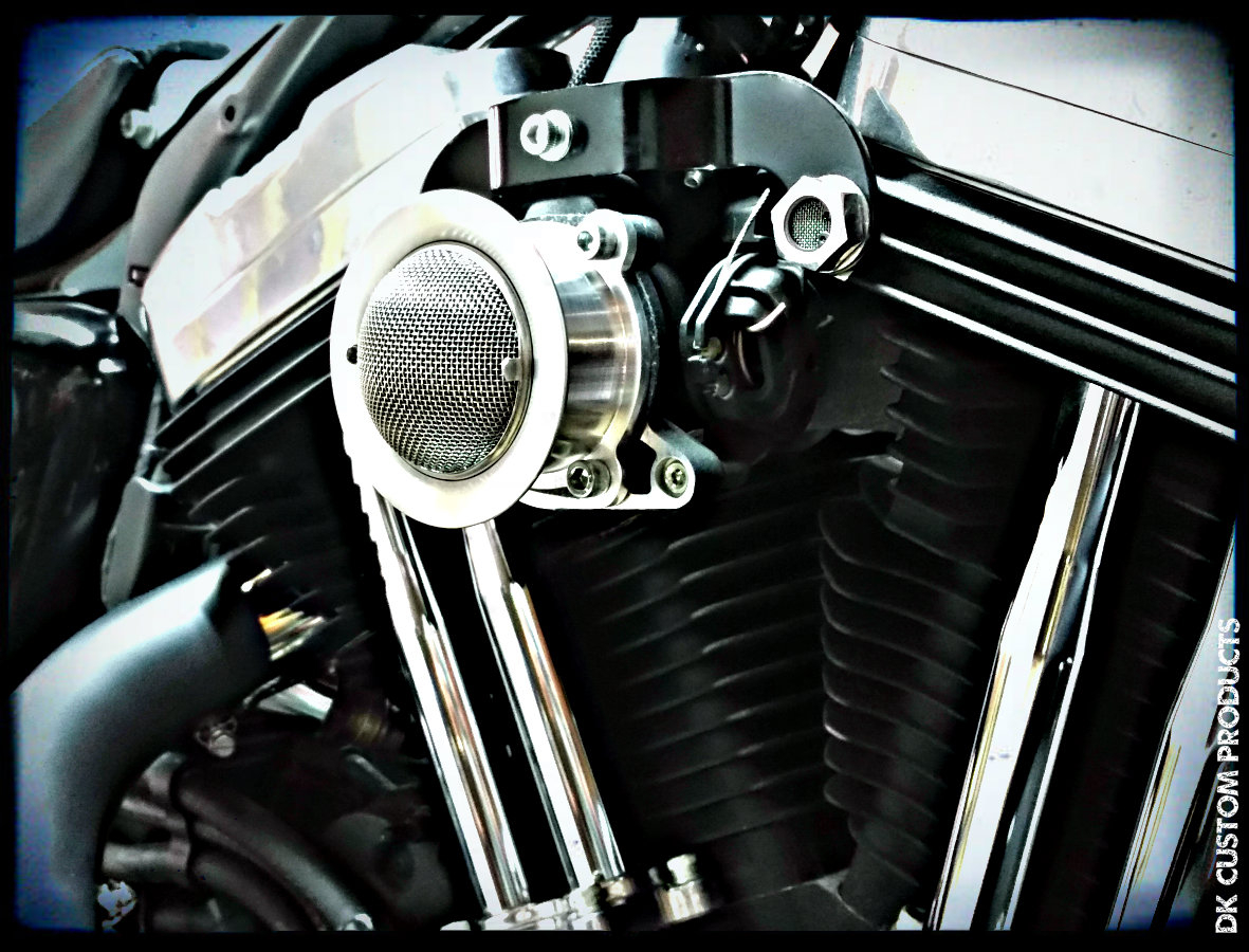 Natural Aluminum Outlaw V-Stack Intake Sportster Complete System